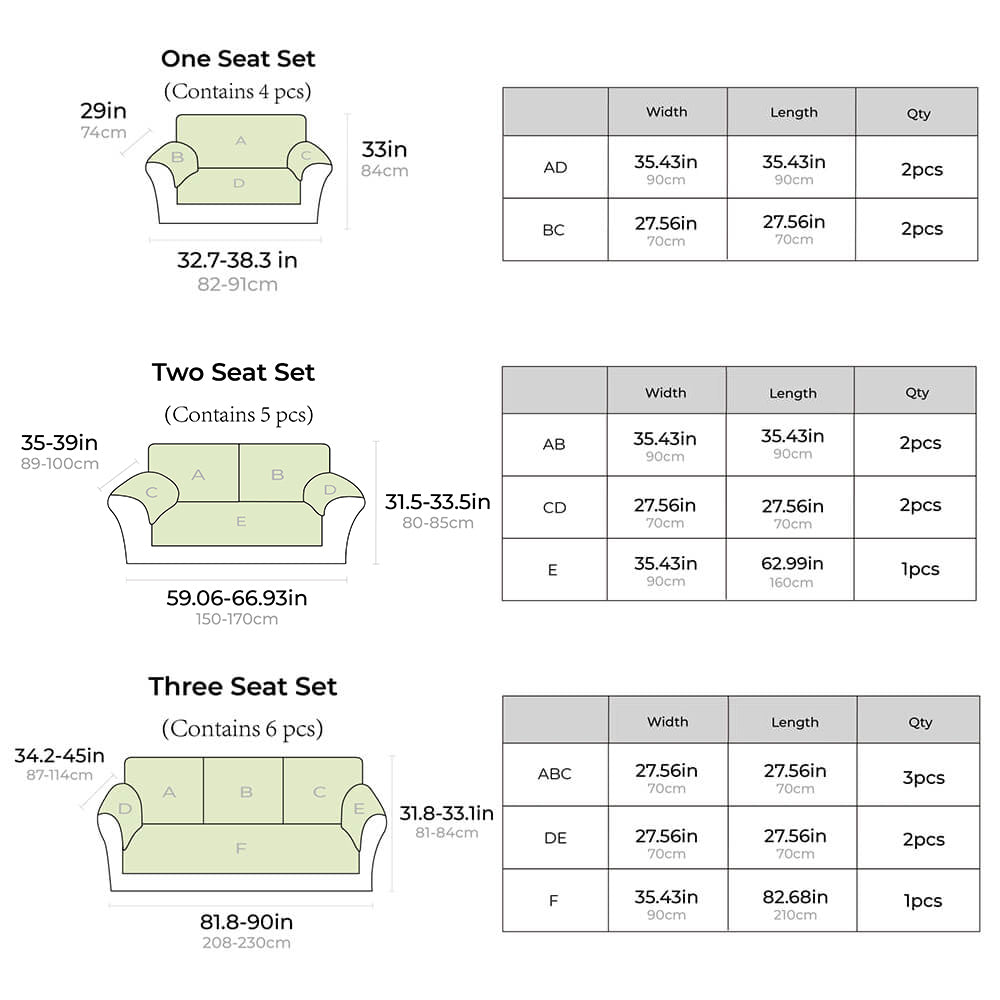 Luxurious Lightweight Cotton Sofa Cover – Anti-Scratch Protective Couch Cover for Furniture