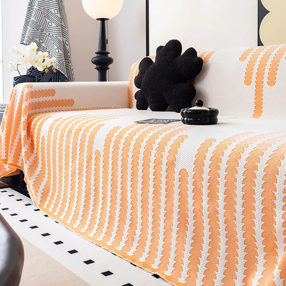 Cooling Ice Silk Sofa Blanket - Breathable, Heat-Absorbing, Washable Couch Cover for Everyday Comfort