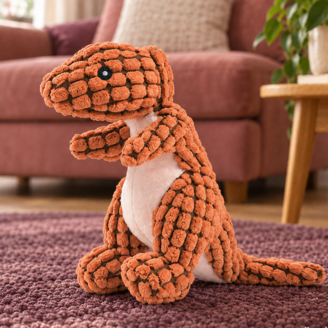 Cuddly Plush Dinosaur Dog Toy for Playful Bonding Time