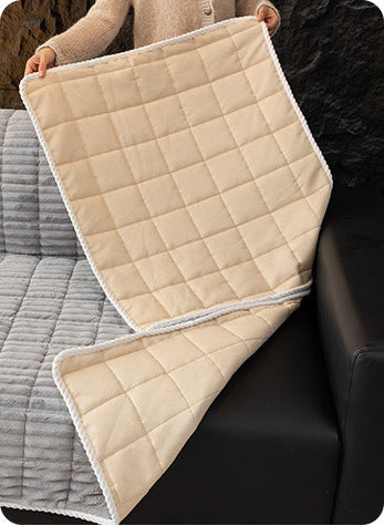 Soft brushed backing of the flannel cover
