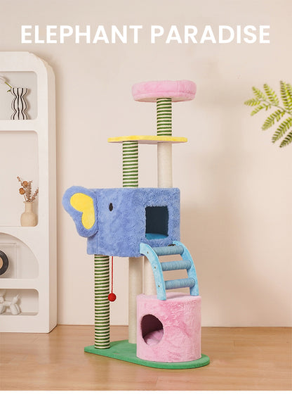 Elephant-Shaped Cat Tree
