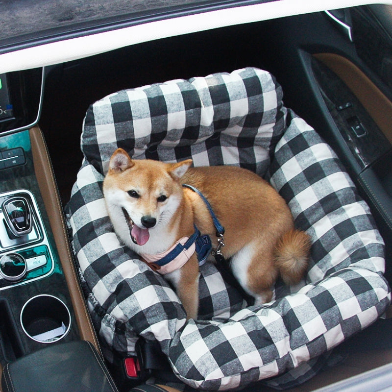 Dog Car Seat Bed | Portable Travel Safety Booster for Small & Medium Dogs