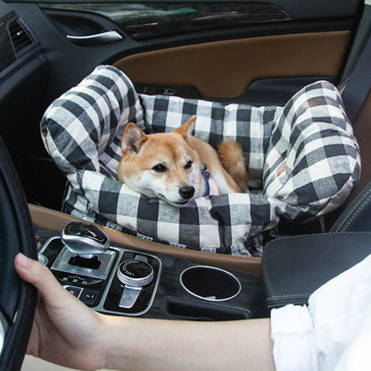 Dog Car Seat Bed | Portable Travel Safety Booster for Small & Medium Dogs