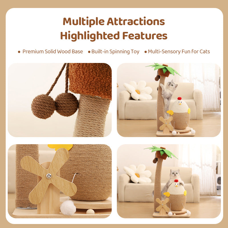Vertical Sisal Cat Scratching Post