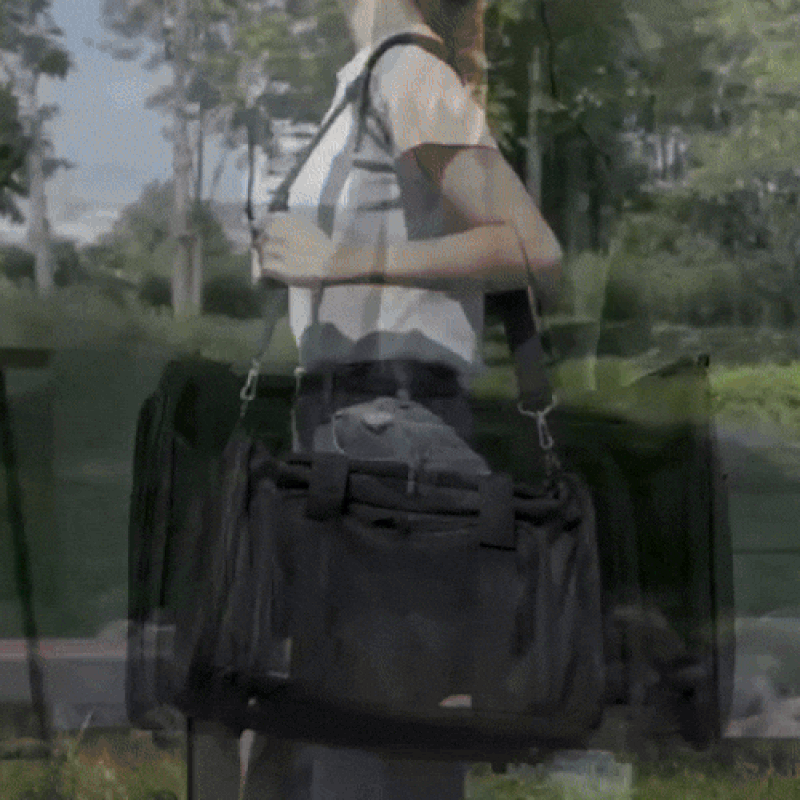 Airline Approved Dog Travel Carrier | Foldable Pet Bag with Breathable Mesh & Safety Clip