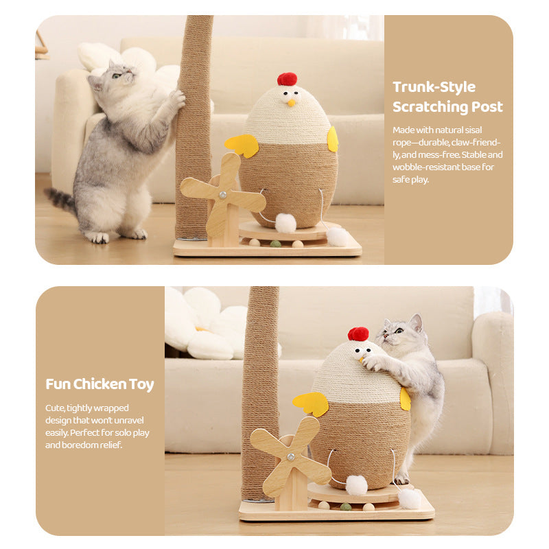 Vertical Sisal Cat Scratching Post
