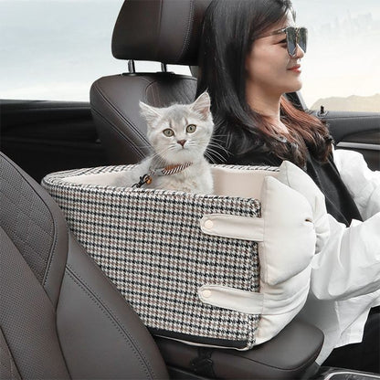 Car armrest pet nest