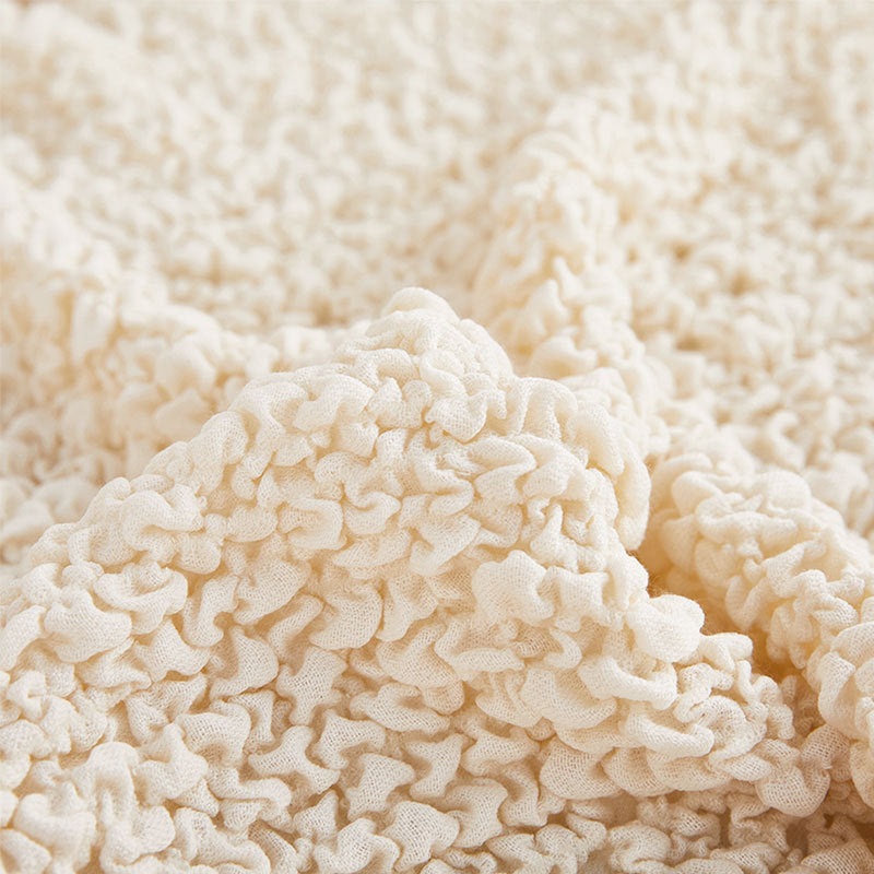 All-Season Cloud-Bubble Textured Stretch Couch Cover with Full Coverage