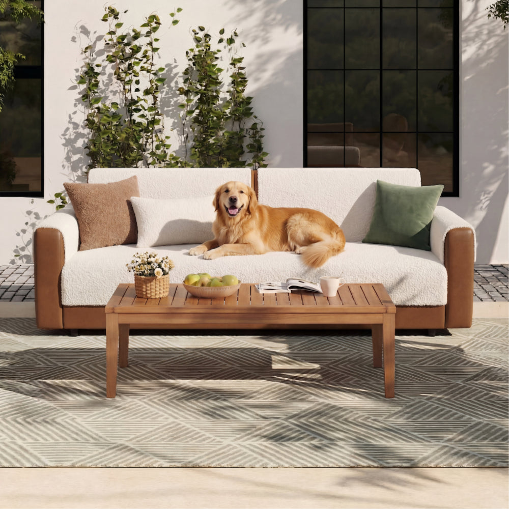 All-Season Breathable Chenille Couch Cover — Scratch-Resistant Sofa Protection for Outdoor Furniture