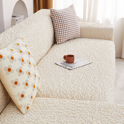 All-Season Cloud-Bubble Textured Stretch Couch Cover with Full Coverage
