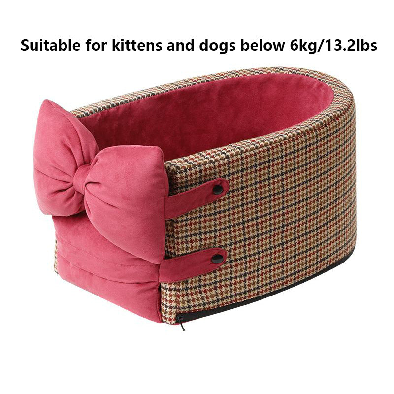 Car armrest pet nest
