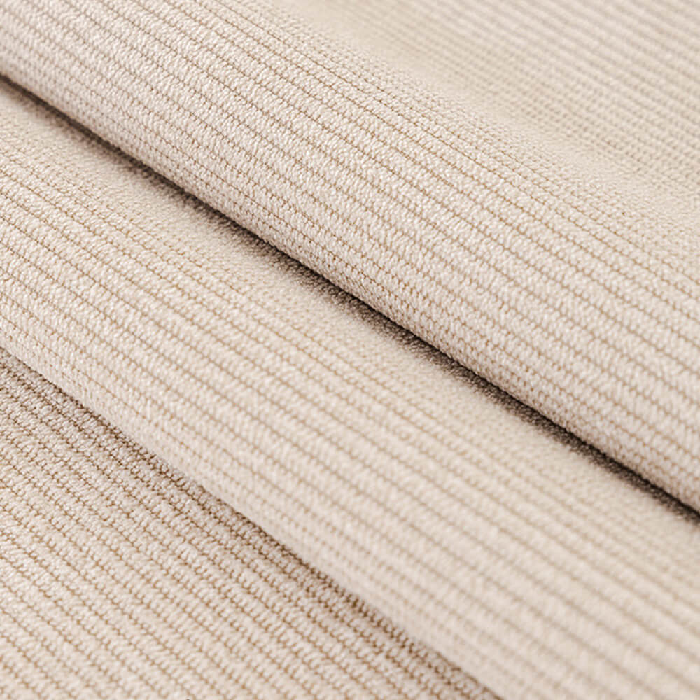 All-Season Corduroy Couch Cover – Soft, Water-Resistant, Anti-Scratch Protection with Pom-Poms
