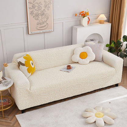 All-Season Cloud-Bubble Textured Stretch Couch Cover with Full Coverage