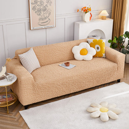 All-Season Cloud-Bubble Textured Stretch Couch Cover with Full Coverage