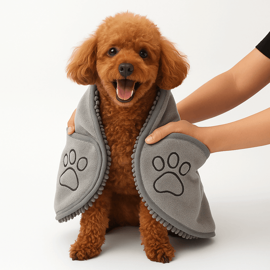 Superabsorbent Microfiber Dog Towel Wrap for Fast Drying
