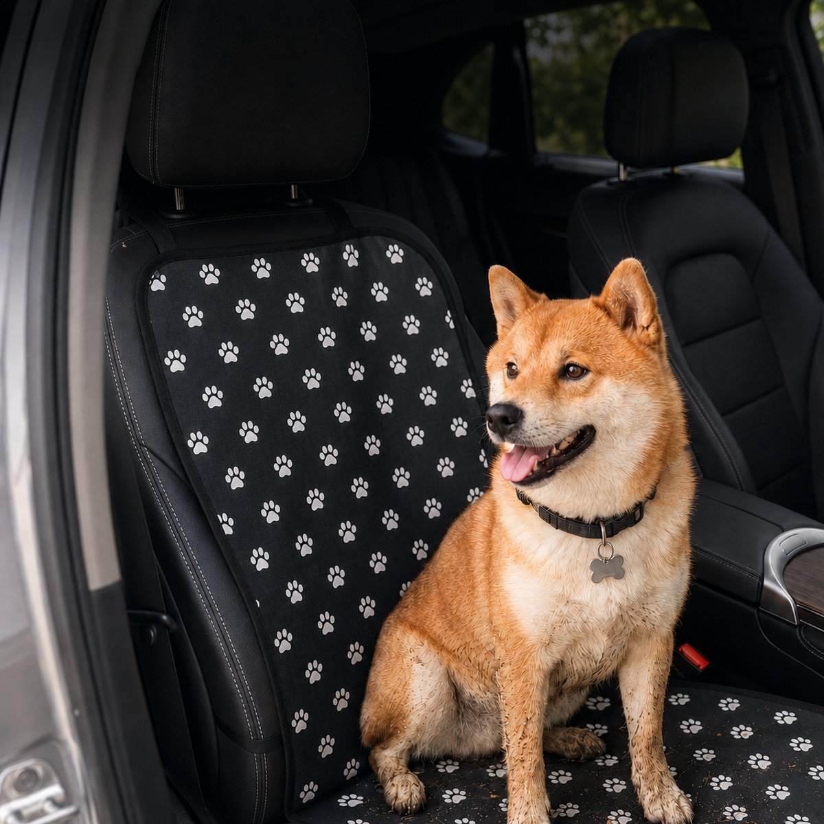 Water Resistant Front Seat Cover for Dogs, Cars, SUVs & Trucks