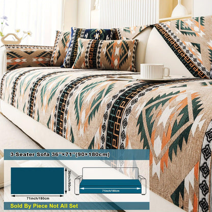 Couch Cover - Chic Snow Chenille Sofa Slipcover