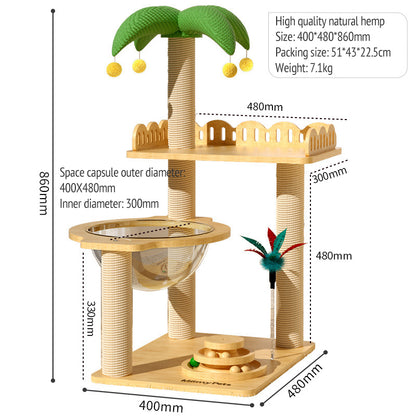 Compact Cat Tree & Scratcher