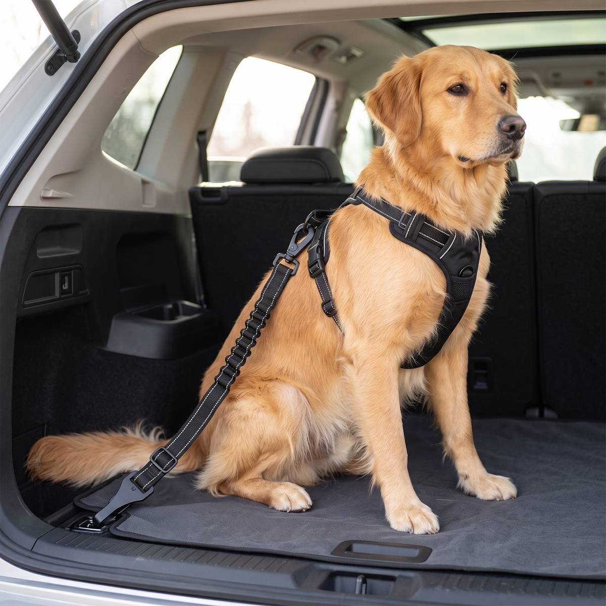 Adjustable Nylon Dog Car Seat Belt for Calmer Car Rides