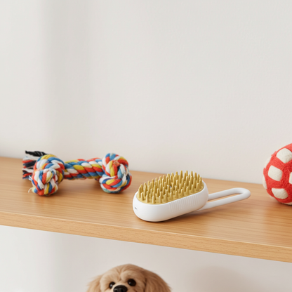 3-in-1 Dog Steam Brush | Gentle Grooming & Deshedding Care