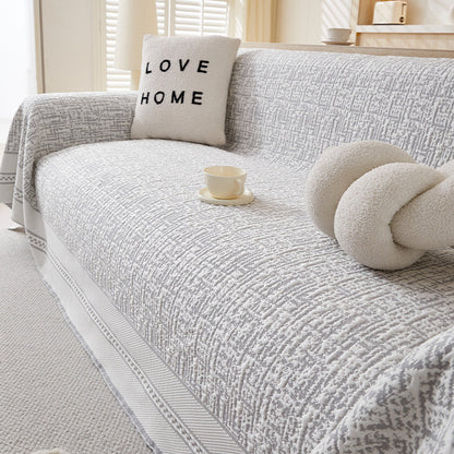 Four Seasons Universal Ice Silk Cooling Couch Cover - Ultra-Soft, Breathable & Easy-Fit