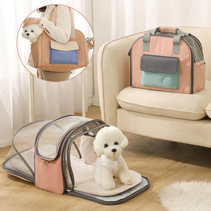 3-in-1 Expandable Dog Travel Carrier – Airline-Approved Pet Bag with Breathable Mesh