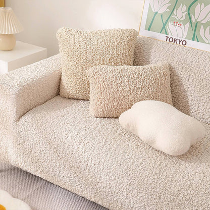 All-Season Cloud-Bubble Textured Stretch Couch Cover with Full Coverage