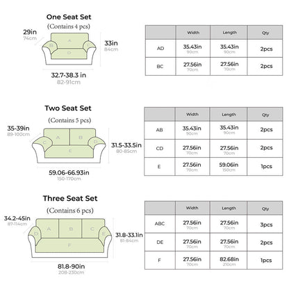 Leaf Design Sofa Mat – Anti-Scratch & Non-Slip Couch Cover for Furniture Protection