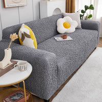 All-Season Cloud-Bubble Textured Stretch Couch Cover with Full Coverage