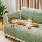 All-Season Anti-Slip Striped Pet Rug with Armrest — Furniture Protector & Outdoor Couch Cover to Keep Pets Calm and Still