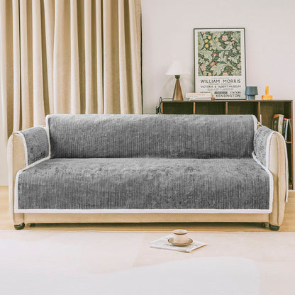 All-Season Anti-Slip Striped Pet Rug with Armrest — Furniture Protector & Outdoor Couch Cover to Keep Pets Calm and Still