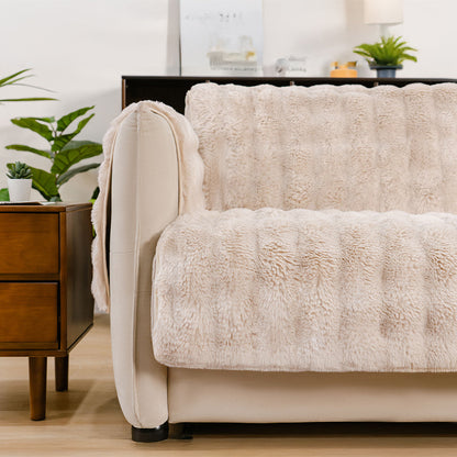 EverDry Plush Water-Resistant Furniture Protector — Soft, Fluffy Couch Cover