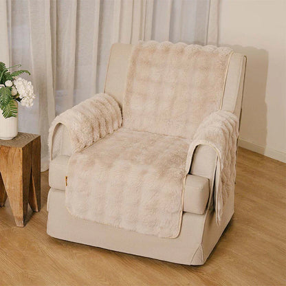 EverDry Plush Water-Resistant Furniture Protector — Soft, Fluffy Couch Cover