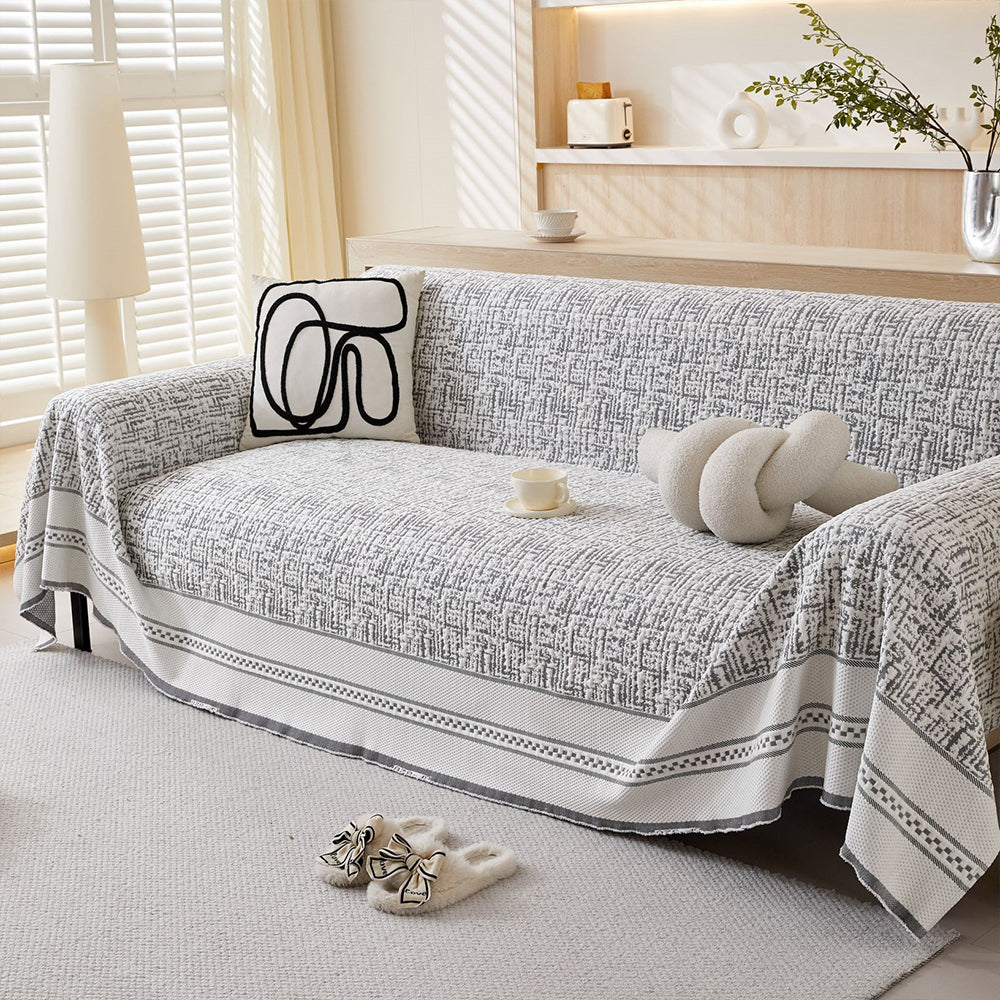 Four Seasons Universal Ice Silk Cooling Couch Cover - Ultra-Soft, Breathable & Easy-Fit