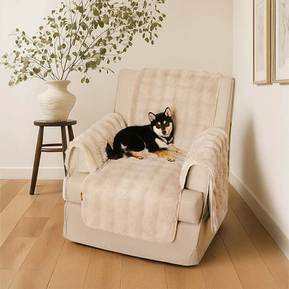 EverDry Plush Water-Resistant Furniture Protector — Soft, Fluffy Couch Cover