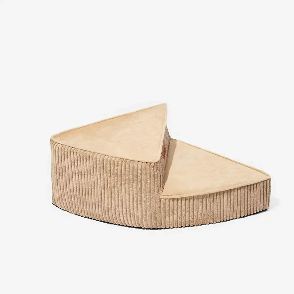 CreamyStep Cozy Corduroy Spiral Pet Stairs — Removable, Joint-Friendly, Easy Access for Pets