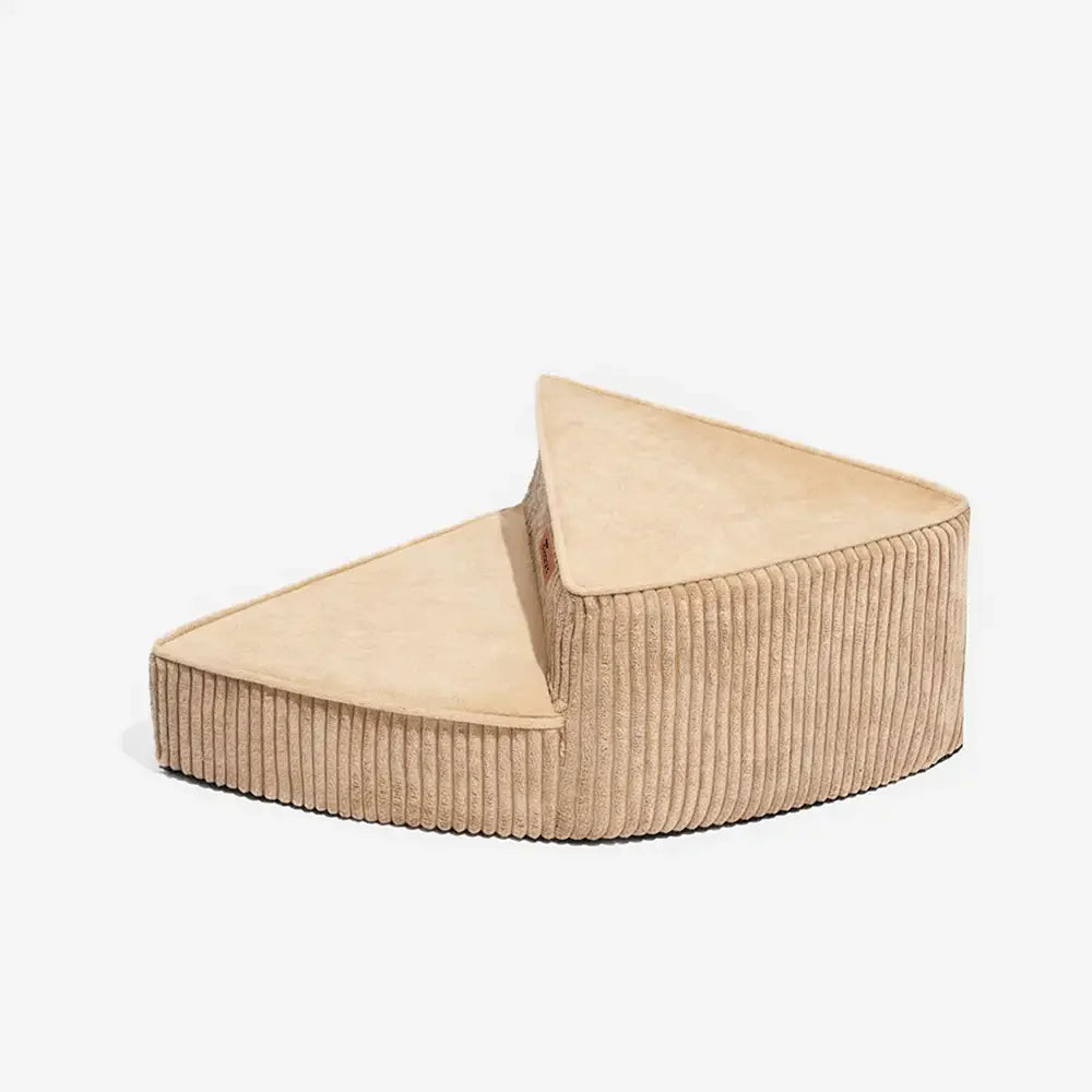CreamyStep Cozy Corduroy Spiral Pet Stairs — Removable, Joint-Friendly, Easy Access for Pets