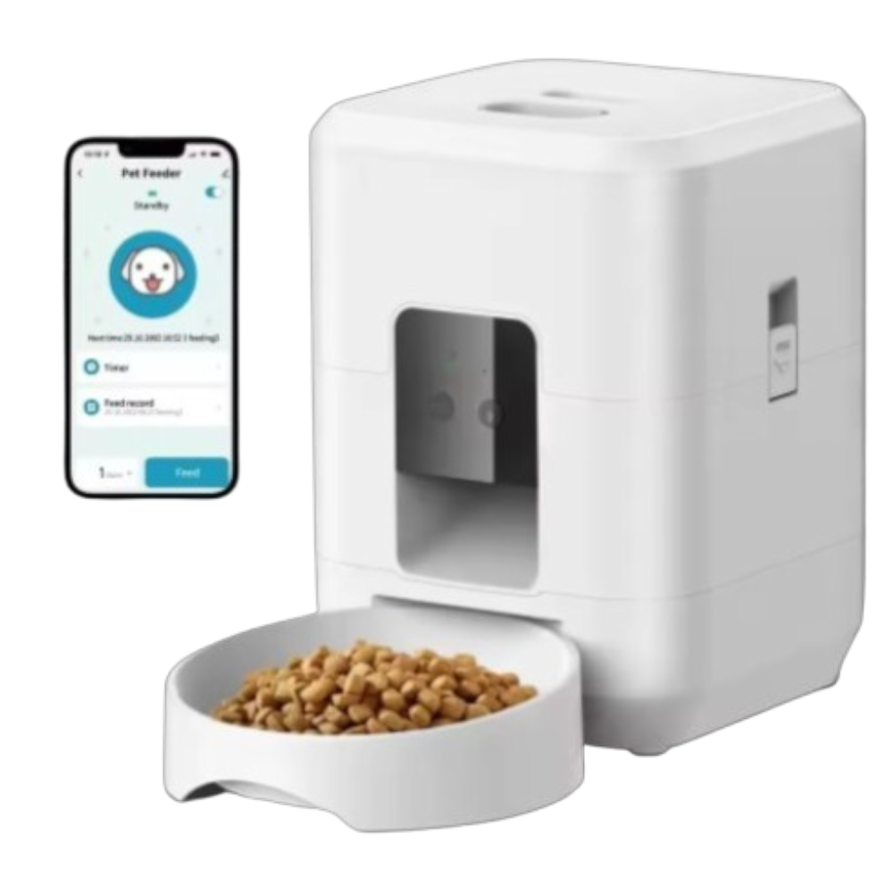 Automatic Smart Pet Feeder | WiFi-Controlled Food Dispenser for Cats & Dogs