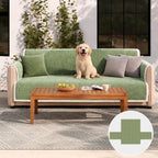 All-Season Anti-Slip Striped Pet Rug with Armrest — Furniture Protector & Outdoor Couch Cover to Keep Pets Calm and Still