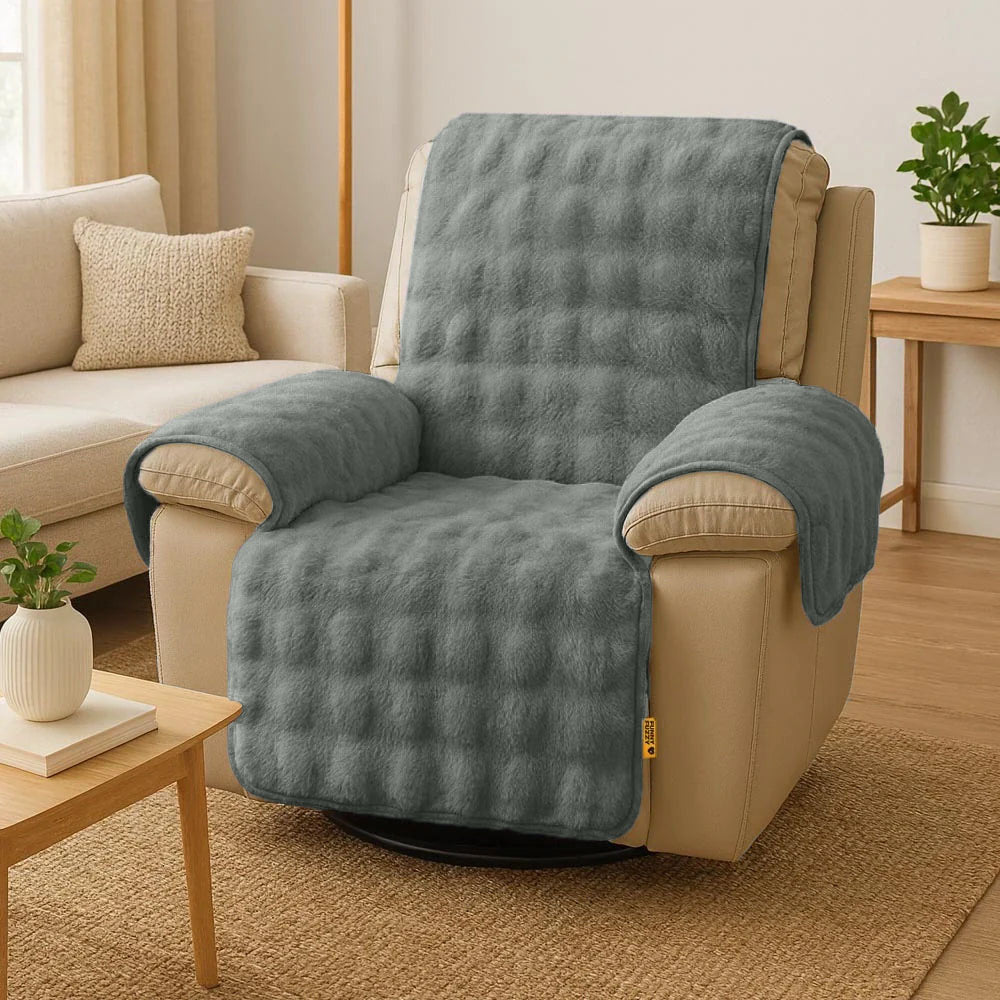 EverDry Plush Water-Resistant Furniture Protector — Soft, Fluffy Couch Cover