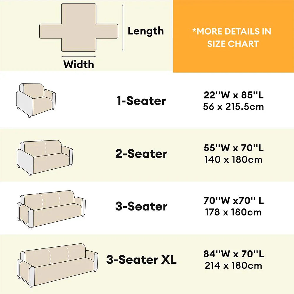 EverDry Plush Water-Resistant Furniture Protector — Soft, Fluffy Couch Cover
