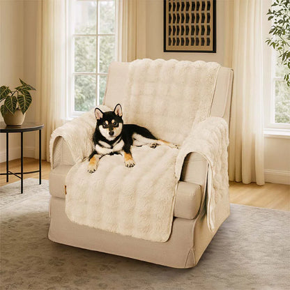 EverDry Plush Water-Resistant Furniture Protector — Soft, Fluffy Couch Cover