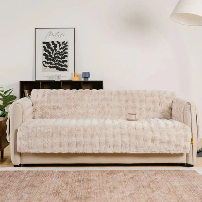EverDry Plush Water-Resistant Furniture Protector — Soft, Fluffy Couch Cover