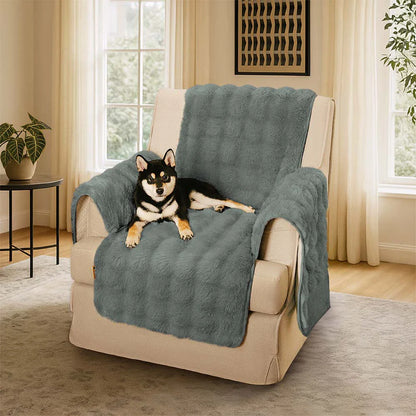 EverDry Plush Water-Resistant Furniture Protector — Soft, Fluffy Couch Cover