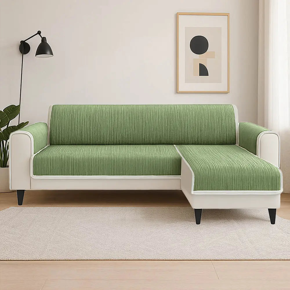 All-Season Anti-Slip Striped Pet Rug with Armrest — Furniture Protector & Outdoor Couch Cover to Keep Pets Calm and Still