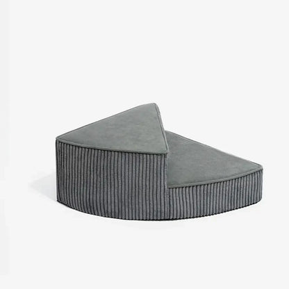 CreamyStep Cozy Corduroy Spiral Pet Stairs — Removable, Joint-Friendly, Easy Access for Pets
