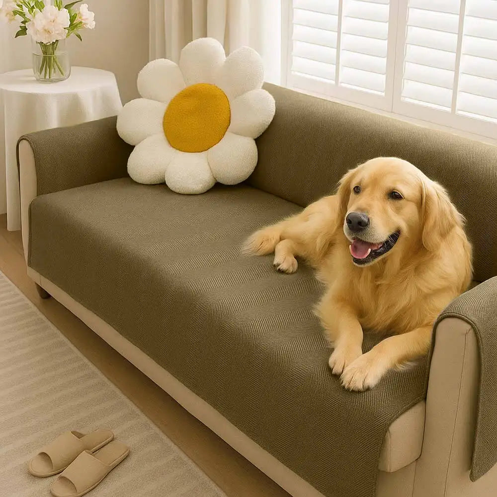 SlipSafe Waterproof Non-Slip Furniture Protector — Pet Couch Cover