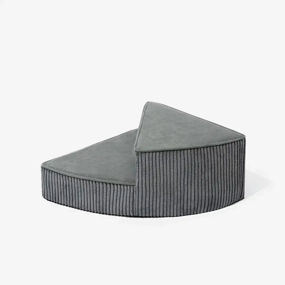 CreamyStep Cozy Corduroy Spiral Pet Stairs — Removable, Joint-Friendly, Easy Access for Pets