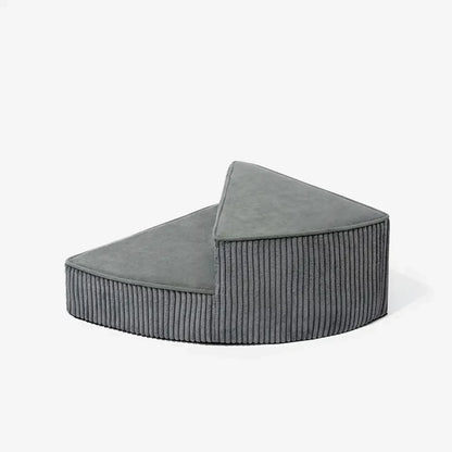 CreamyStep Cozy Corduroy Spiral Pet Stairs — Removable, Joint-Friendly, Easy Access for Pets