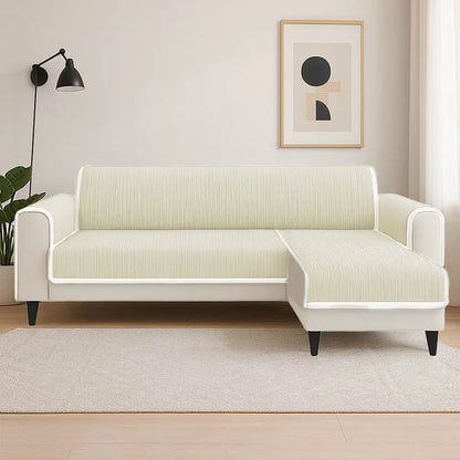 All-Season Anti-Slip Striped Pet Rug with Armrest — Furniture Protector & Outdoor Couch Cover to Keep Pets Calm and Still